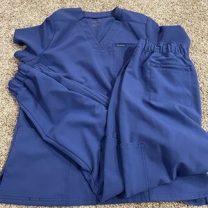 Jaanuu scrub set galaxy blue